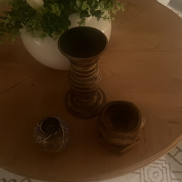 Mango Wood Candle pillars - Picture 4 of 4